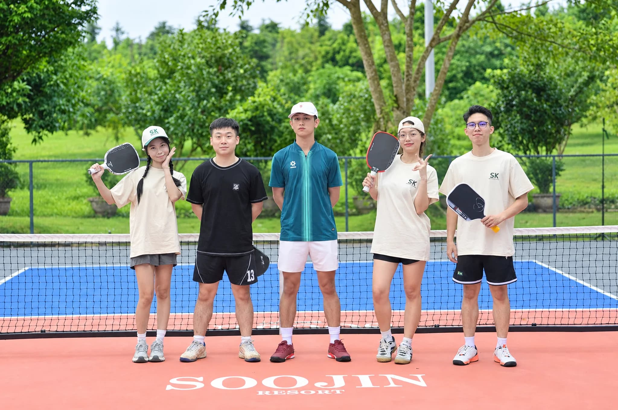 Participants playing pickleball during the first Sportkation pilot