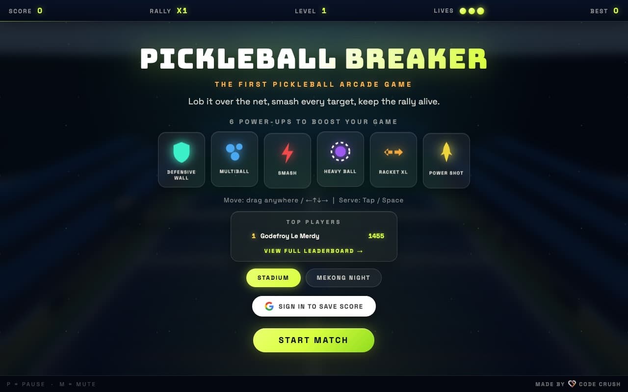 Le Pickleball Version Arcade — Sportkation Vietnam
